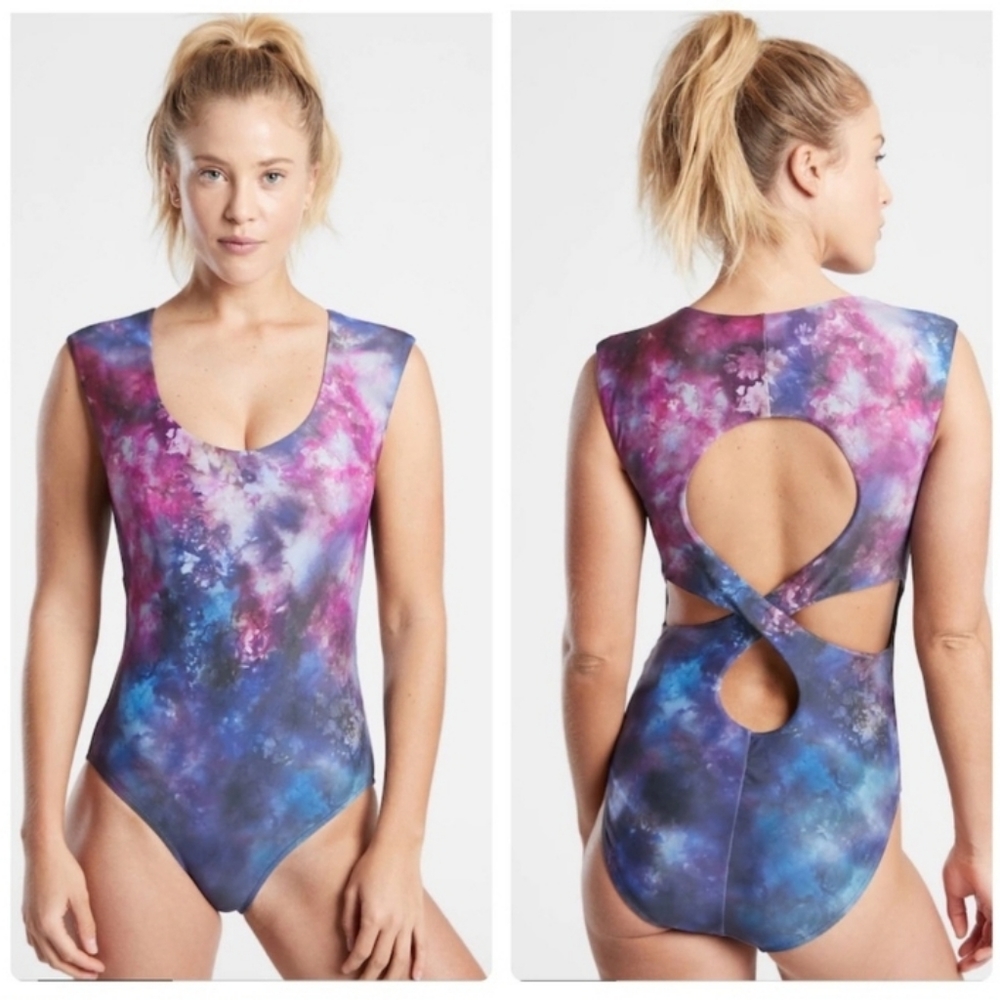 Athleta Entwined One Piece Cutouts Swimsuit XL